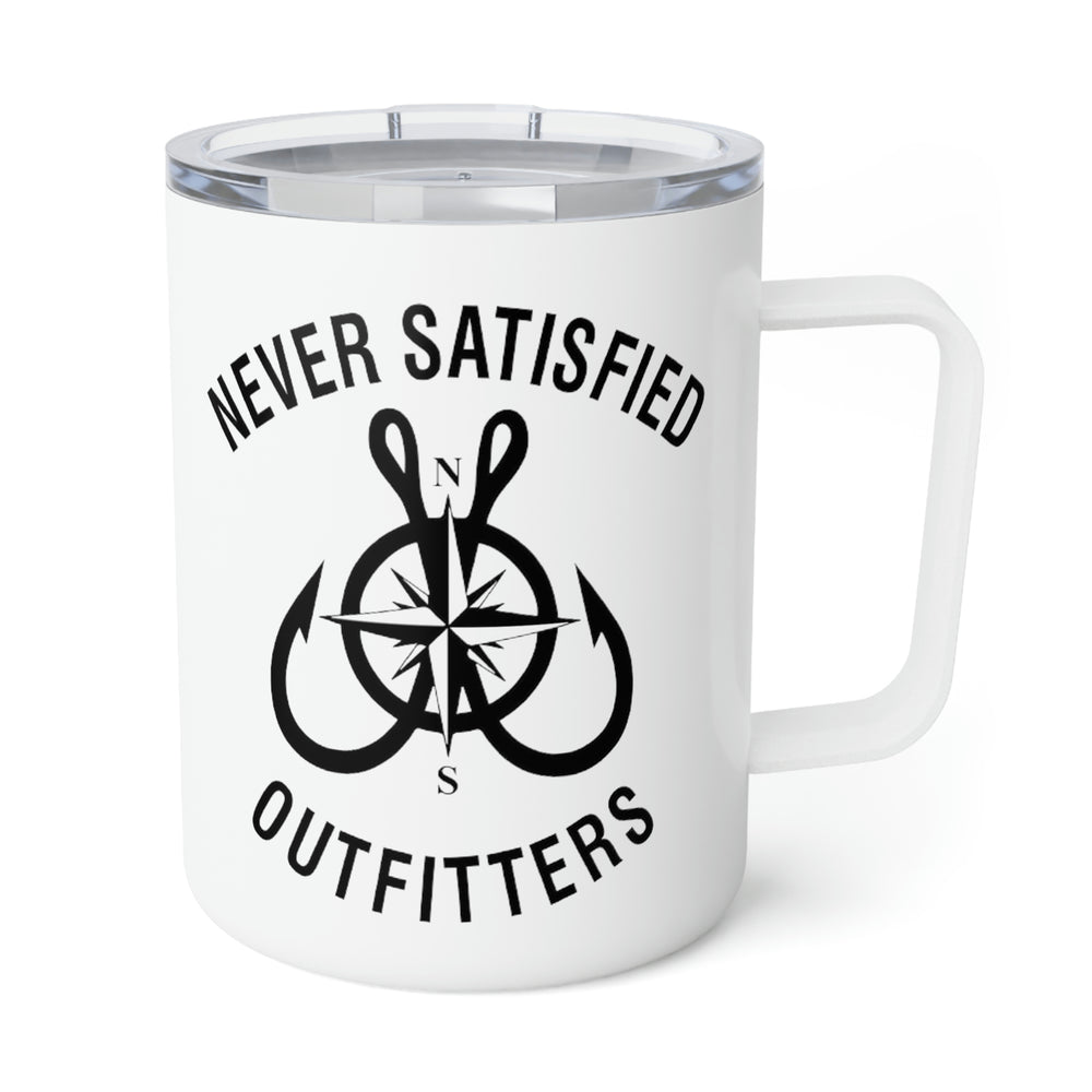 Never Satisfied Outfitters Insulated Coffee Mug, 10oz