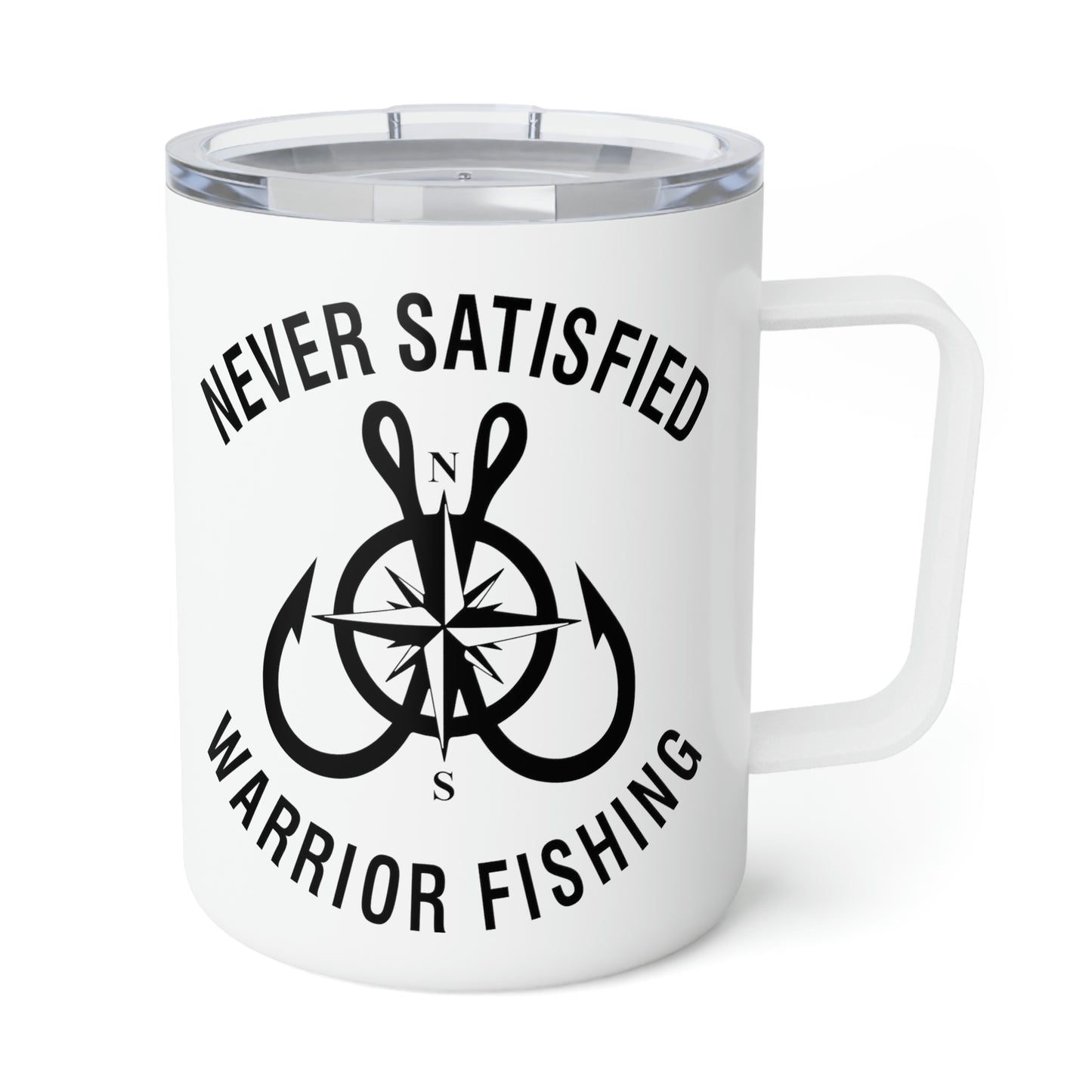 
                  
                    Never Satisfied Warrior Fishing Insulated Coffee Mug, 10oz
                  
                