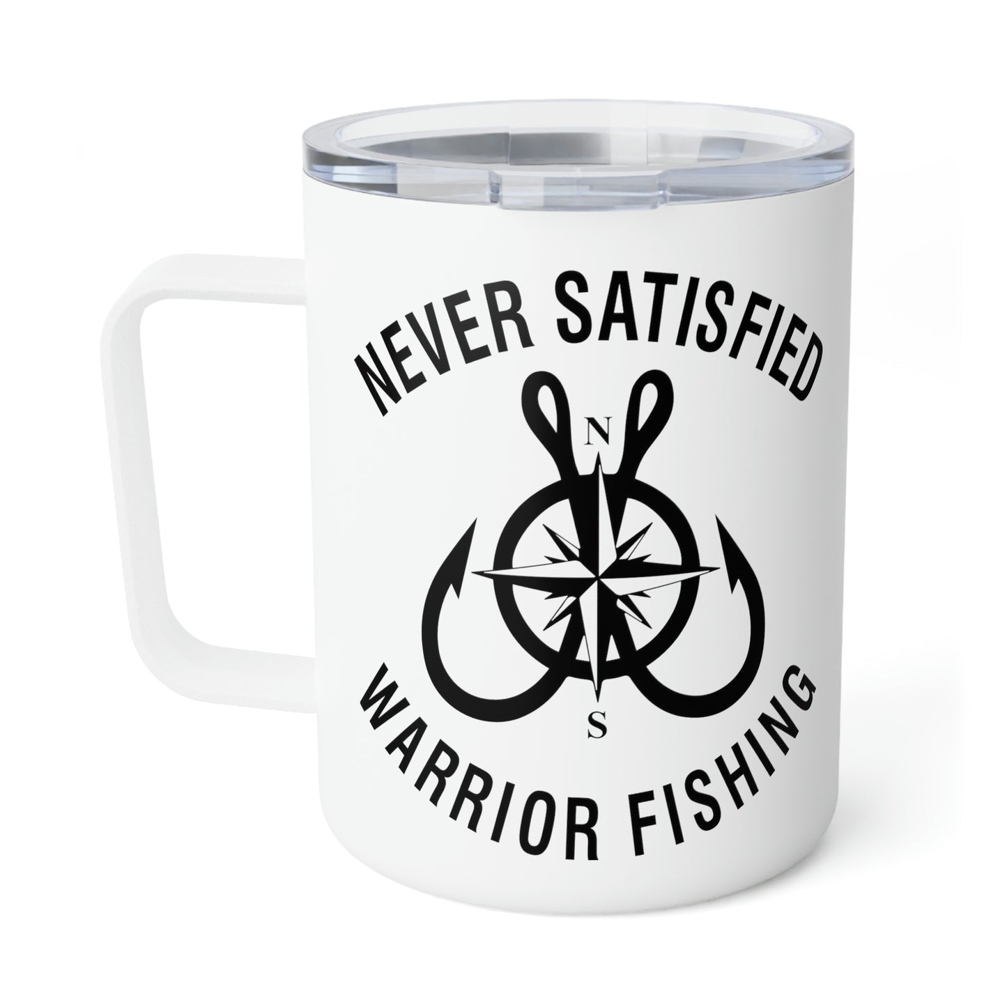 
                  
                    Never Satisfied Warrior Fishing Insulated Coffee Mug, 10oz
                  
                