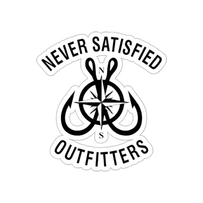 Never Satisfied Outfitters Die-Cut Stickers