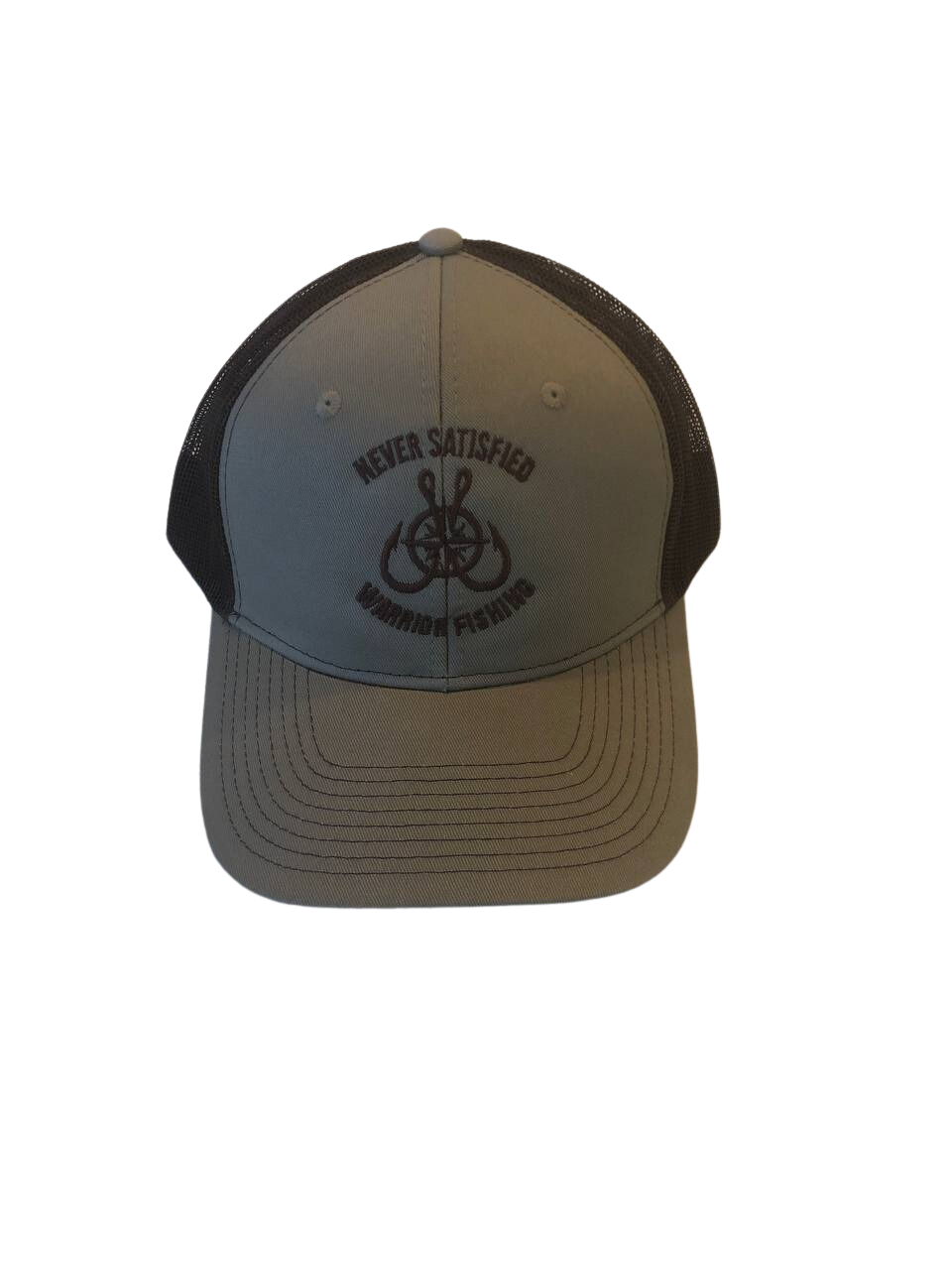 Never Satisfied Warrior Fishing Hat (Two Tone Brown)